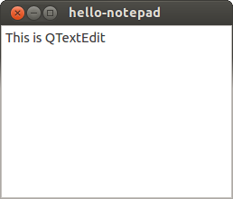 TextEdit - пример программы на Qt