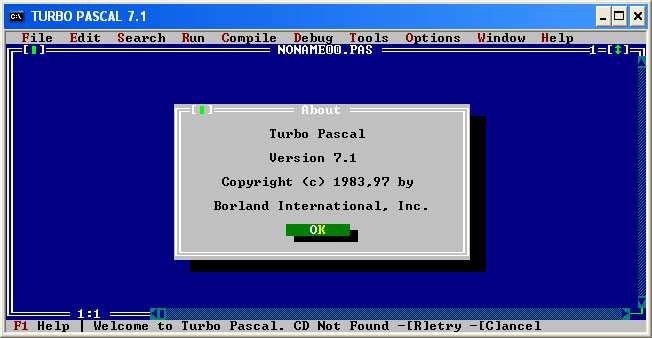 Turbo Pascal 7.1 для Windows